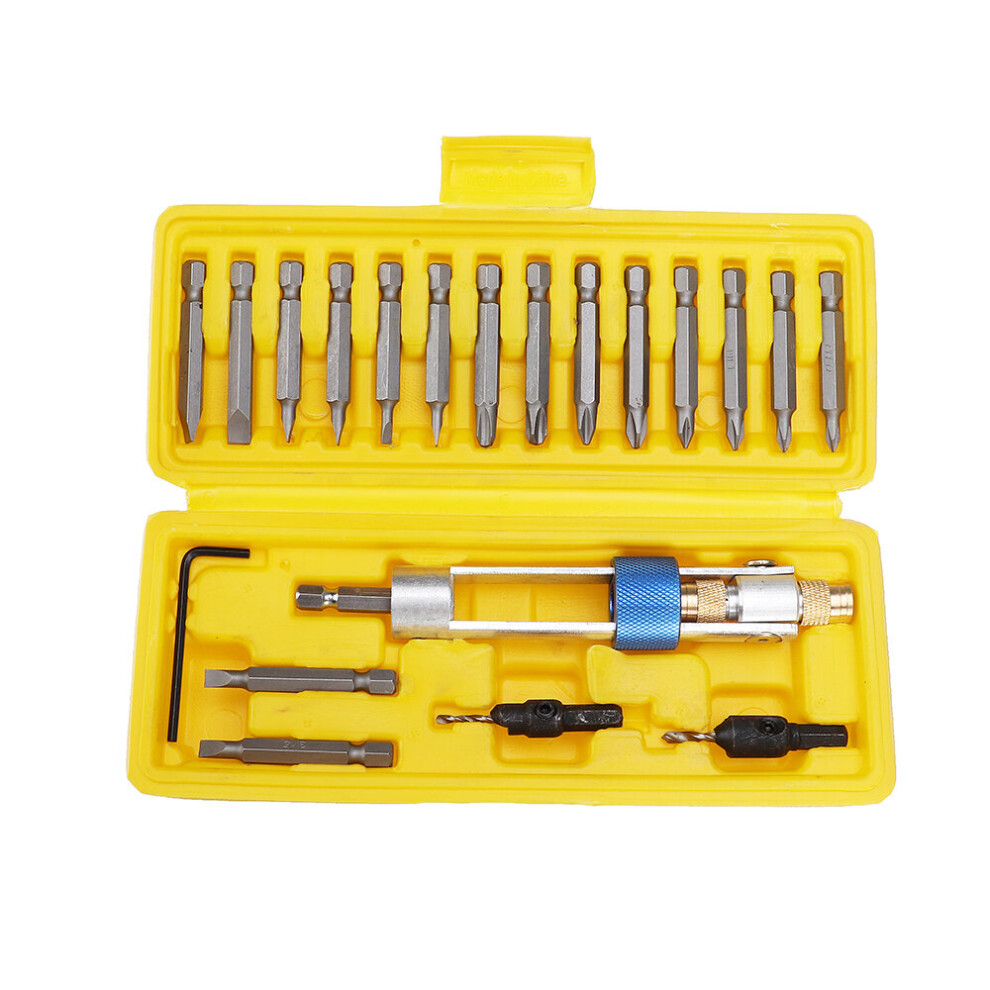 New 20Pcs Half Time Drill High Speed Steel Drill Driver Double Use Hand Screwdrivers Head 623414372053