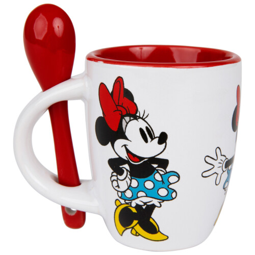Minnie Mouse Disney Minnie Mouse Classic Poses Ceramic Espresso Mug with Spoon 1