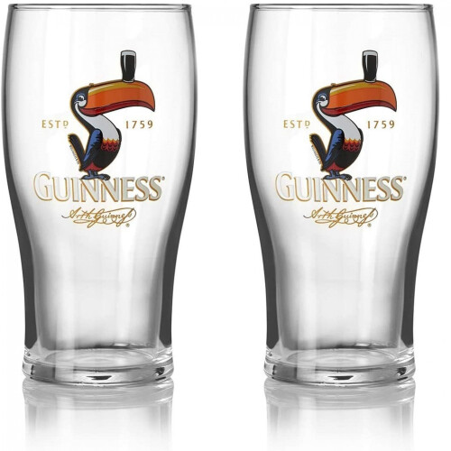 Guinness Guinness Toucan 20oz Pint Glass 2-Pack
