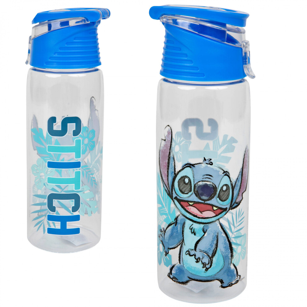 Disney Stitch Character Flip-Top Water Bottle