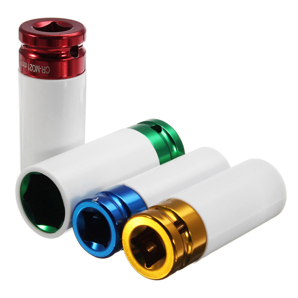 New 4Pcs 1/2 Inch Dr Alloy Wheel Impact Nut Sockets Set 17Mm 19Mm 21Mm 22Mm 623414387873