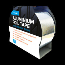 Self Adhesive Silver Repair Aluminium Foil Tape All Metal Surfaces 50MM X 10M