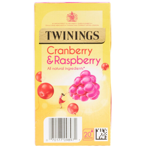 Twinings Twinings Cranberry & Raspberry Enveloped Tea Bags - 12x20
