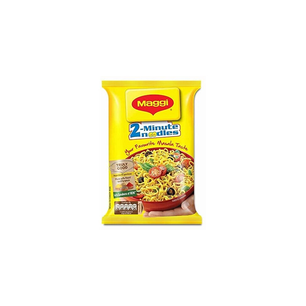 2 Minute Noodles Masala 70g Packet - Nestle Maggi (10 Pack X 70G)