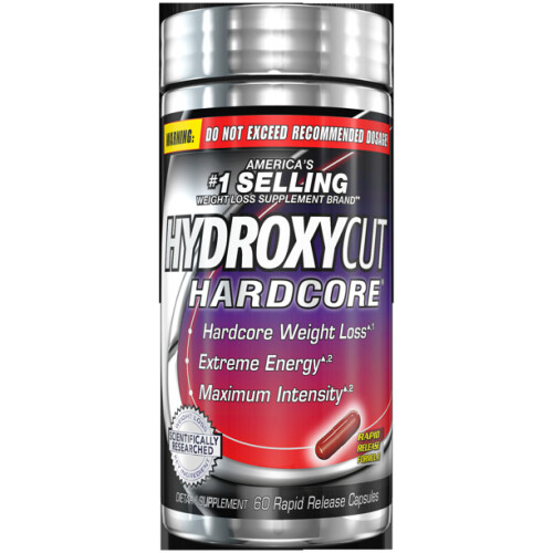 Hydroxycut, Perte de Poids Hardcore, 60 Gélules à Libération Rapide