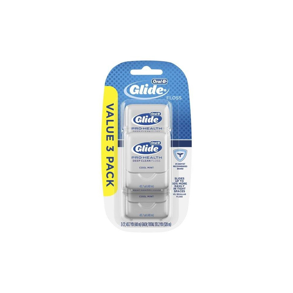 Glide Oral-B Pro Health Dental Floss, Cool Mint, 40 M, 3 Pack