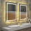 Led Backlit Light Badezimmer Spiegel Wandmontage Dimmer Makeup Spiegel 3