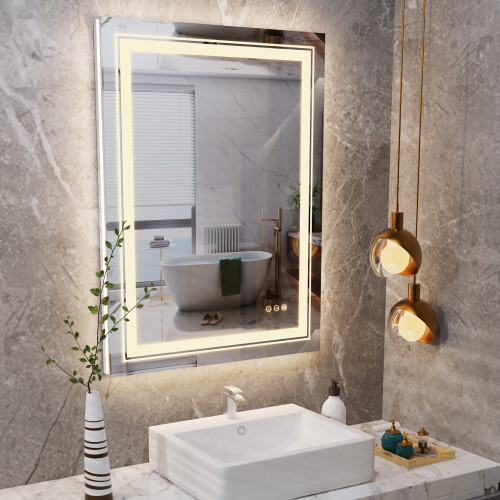 500x700mm Backlit HD LED Mirror Wall Mounted Vanity Bathroom Mirror 1