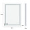 500x700mm Backlit HD LED Mirror Wall Mounted Vanity Bathroom Mirror 3