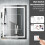 500x700mm Backlit HD LED Mirror Wall Mounted Vanity Bathroom Mirror 5