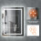 500x700mm Backlit HD LED Mirror Wall Mounted Vanity Bathroom Mirror 8