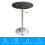 Costway Modern Bar Table Multifunctional Round Pub Table Marble Patterns 2
