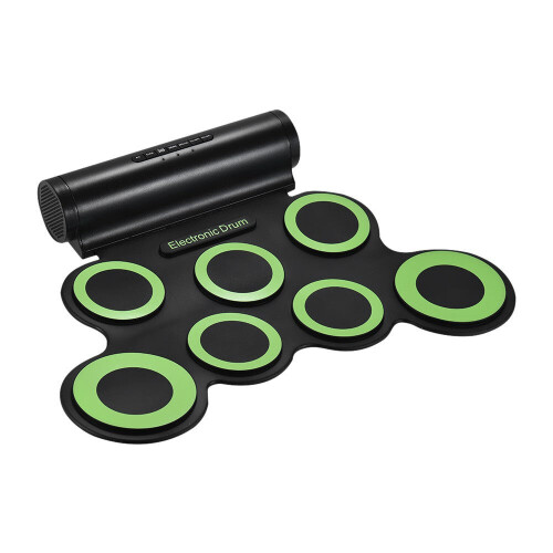 (Green) Portable Digital Stereo Electronic Drum Set 2