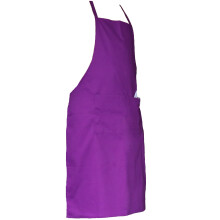 (Purple) Plain Full Apron Kitchen Cooking Chefs BBQ Apron