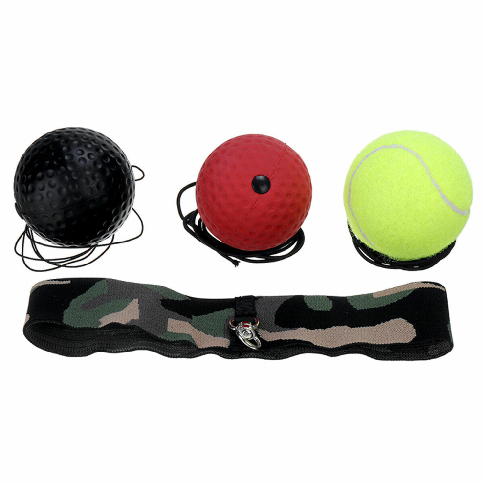 (Colorful) Boxing Speed Ball Boxing Reflex Ball Exercise Coordination with Headband Improve Reaction Gym Training Punching Workout Bag