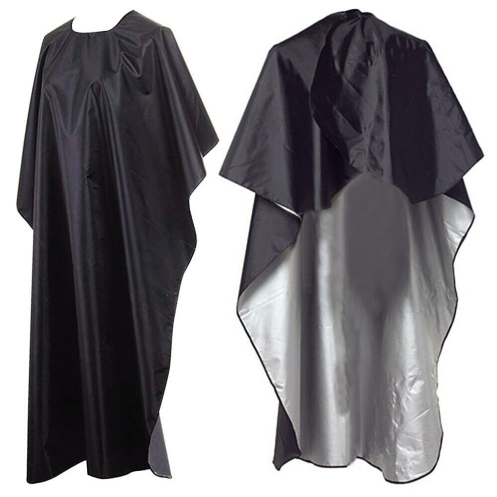Professional Cutting Hair Waterproof Cloth Black Large Size Beauty Salon Hairdressing Barbers Hairdresser Gown Cape