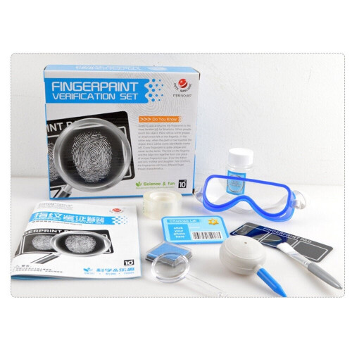 Children's DIY Forensic Science Experiment Fingerprint Verification Educational Set Indoor Toys 2