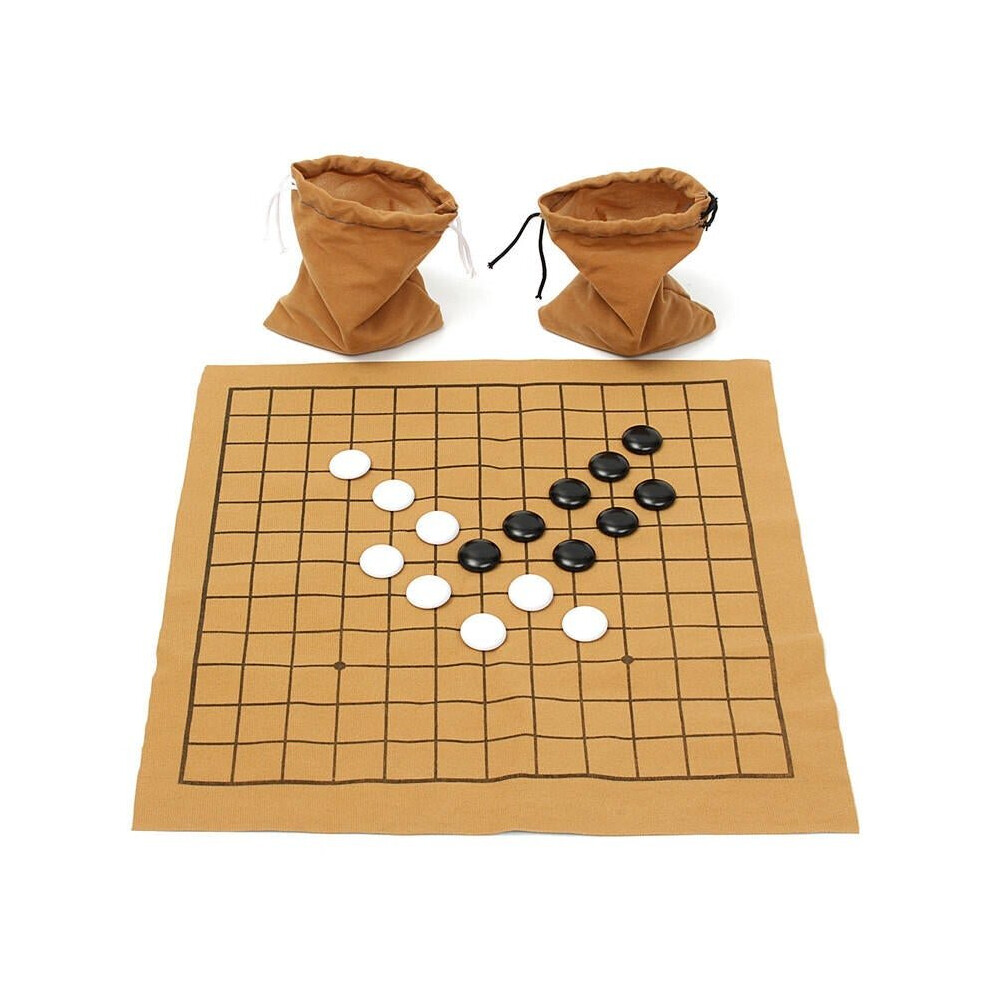 90PCS Go Bang Chess Game Set Suede Leather Sheet Board Children Educational Toy