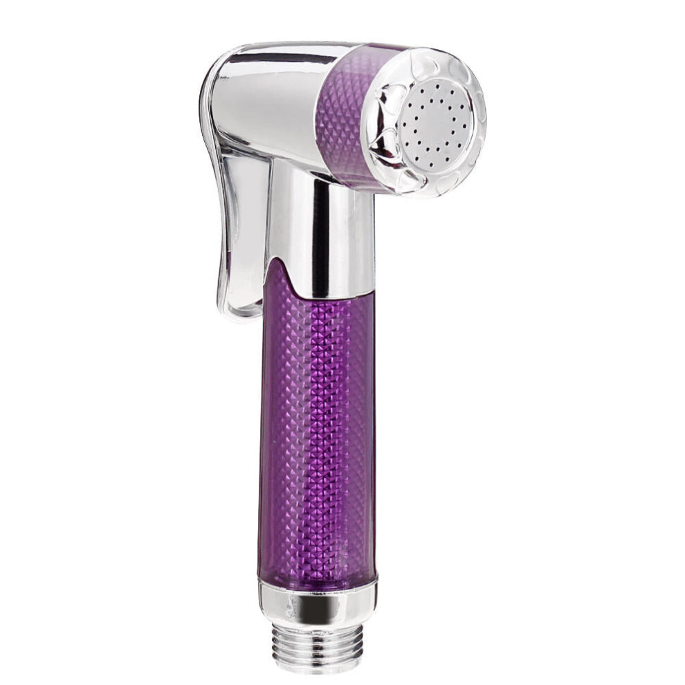 (Purple) Mini Bidet Sprayer Head Bathroom Handheld Toilet Nozzle Faucet Accessories for Cloth Diaper Cleaning