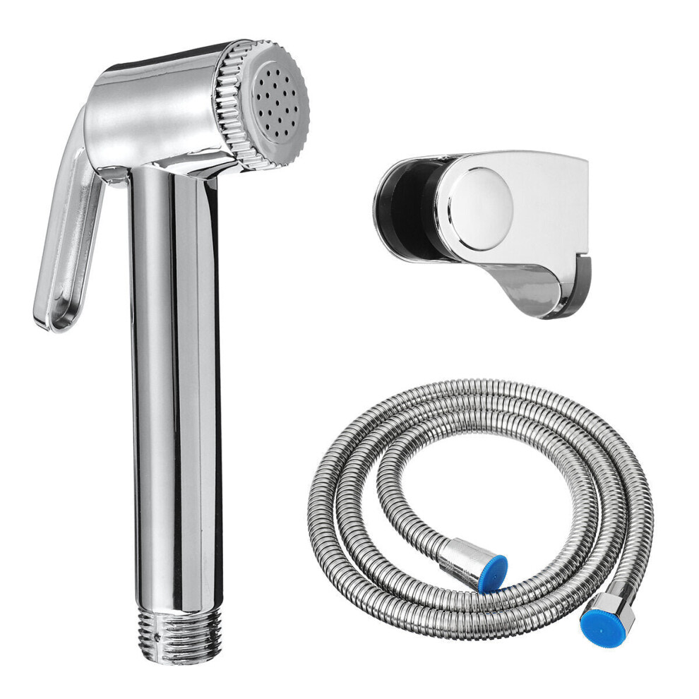 (3pcs long nozzle) Bidet Douche Toilet Spray Shower Head Hose Diverter Sprayer Kit Hand Nozzle