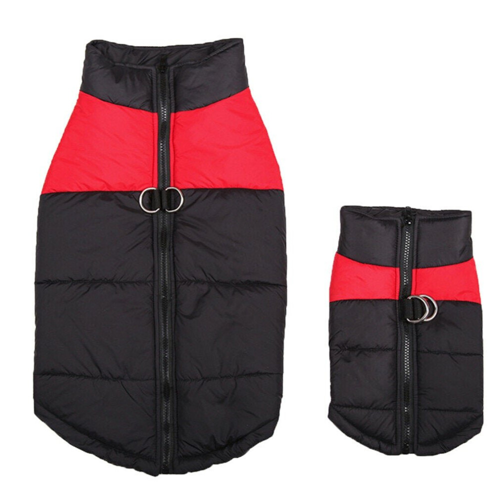 (Red, XL) Pet Dog Winter Waterproof Clothes Coats Jacket Puppy Warm Soft Clothes Small To Large