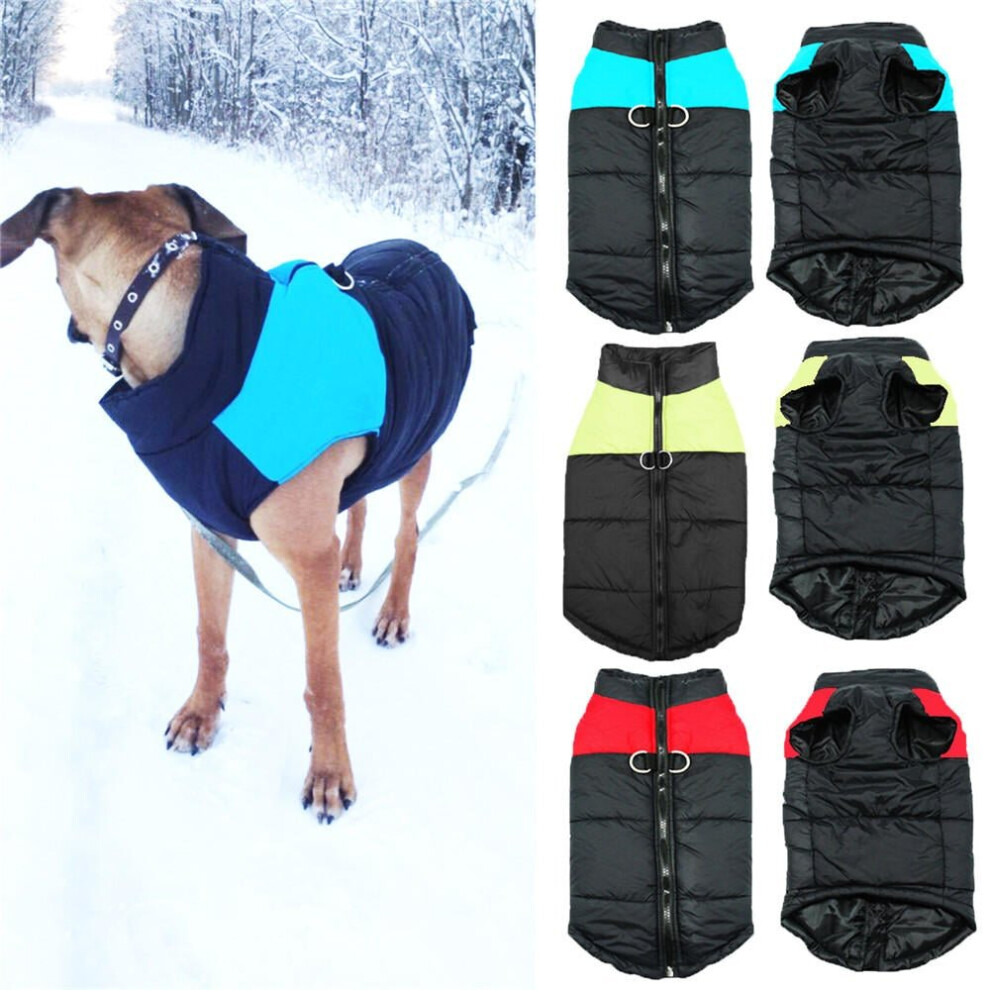 (Green, 2XL) Pet Dog Winter Waterproof Clothes Coats Jacket Puppy Warm Soft Clothes Small To Large