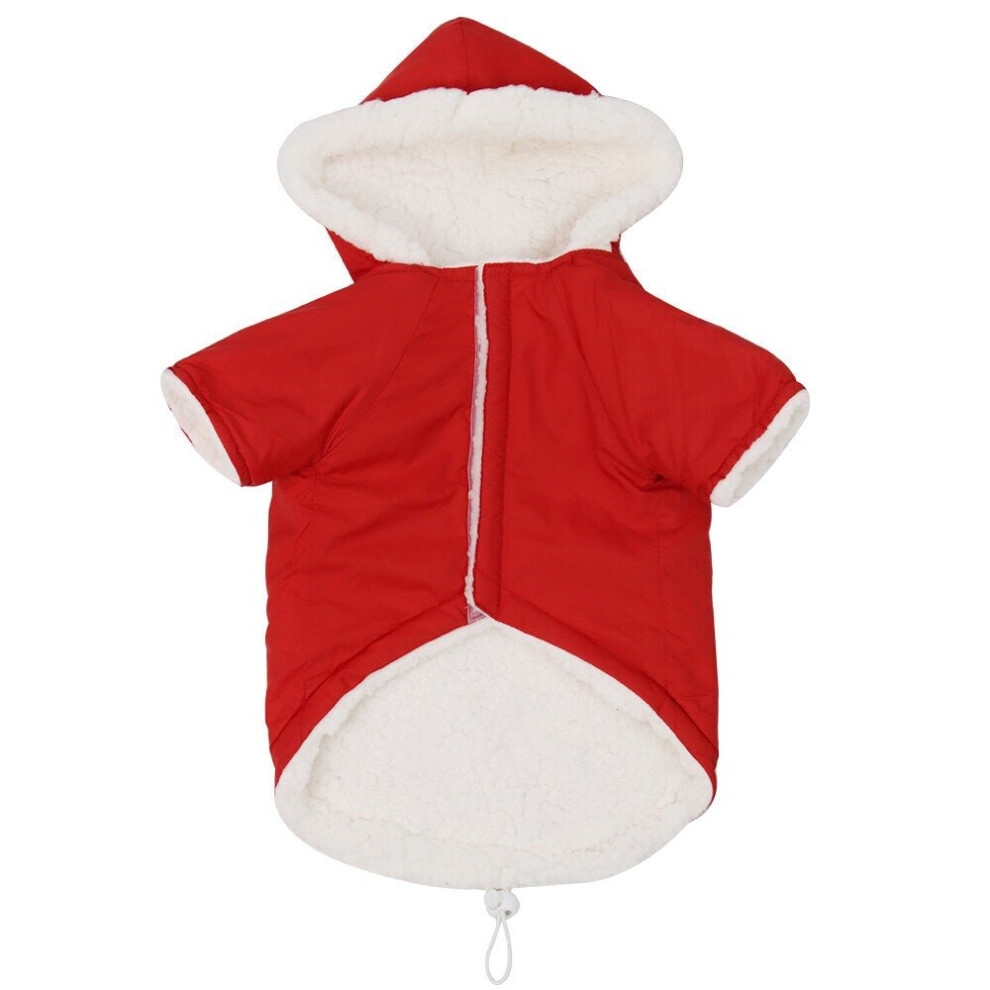 (Red, XL) Adjustable Windproof Warm Dog Clothes Close-fitting Design Upgrade Polyester Taffeta Material Multi Colors Size Is Optional