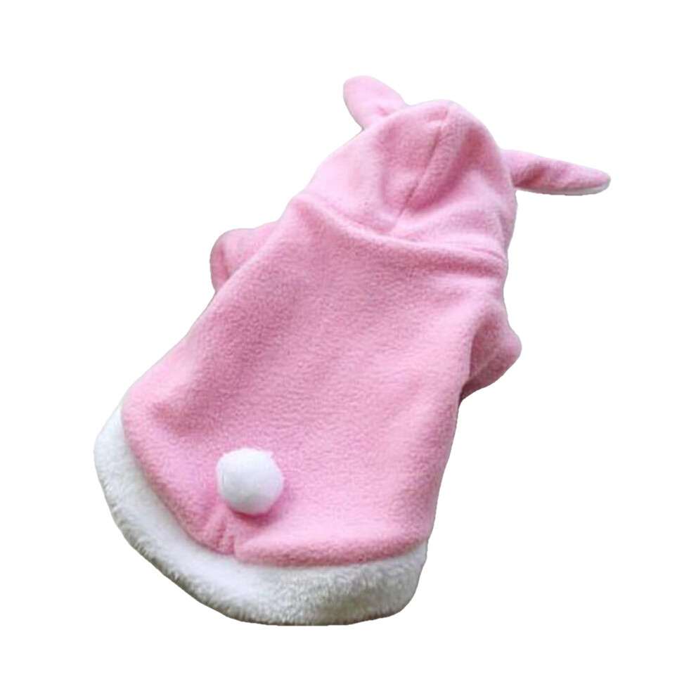 (Pink, L) Dog Clothes Warm Puppy Outfit Pet Jacket Coat Winter Dog Clothes Soft Sweater Clothing