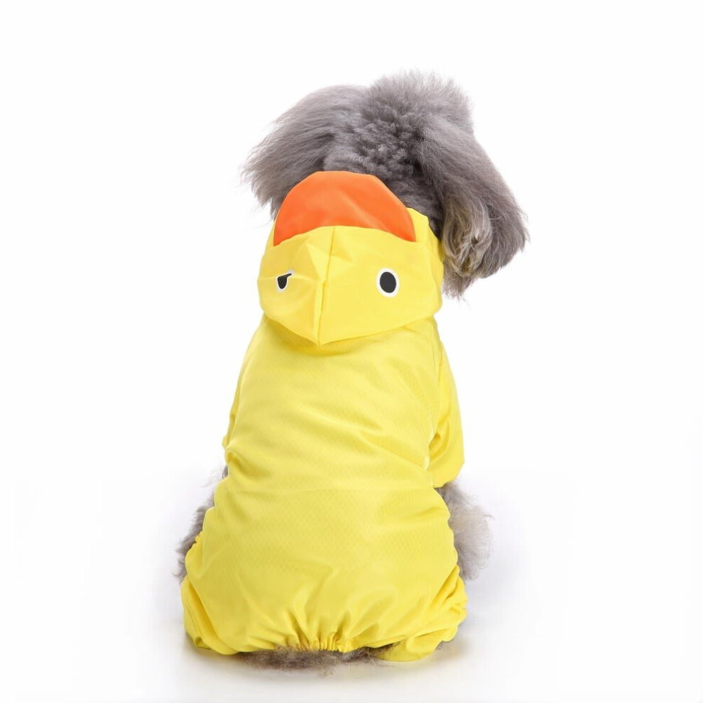 (S) Dog Lovely Duck Aniamls Raincoat Dog Outdoor Jacket Waterproof and Comfurtable