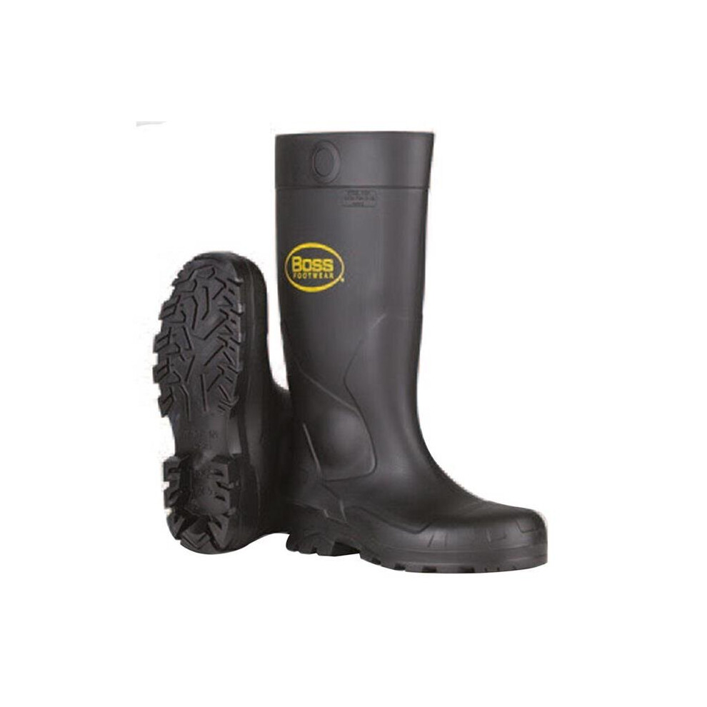 Boss 8074213 16 in. Waterproof Unisex PVC Boots, Black - Size 11 US - Pack of 2