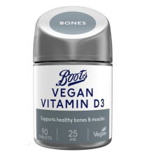 Boots High Strength Vitamin D3 25mcg (1000 IU) - 90 Tablets, 3 Month Supply - Vegetarian & Lactose Free