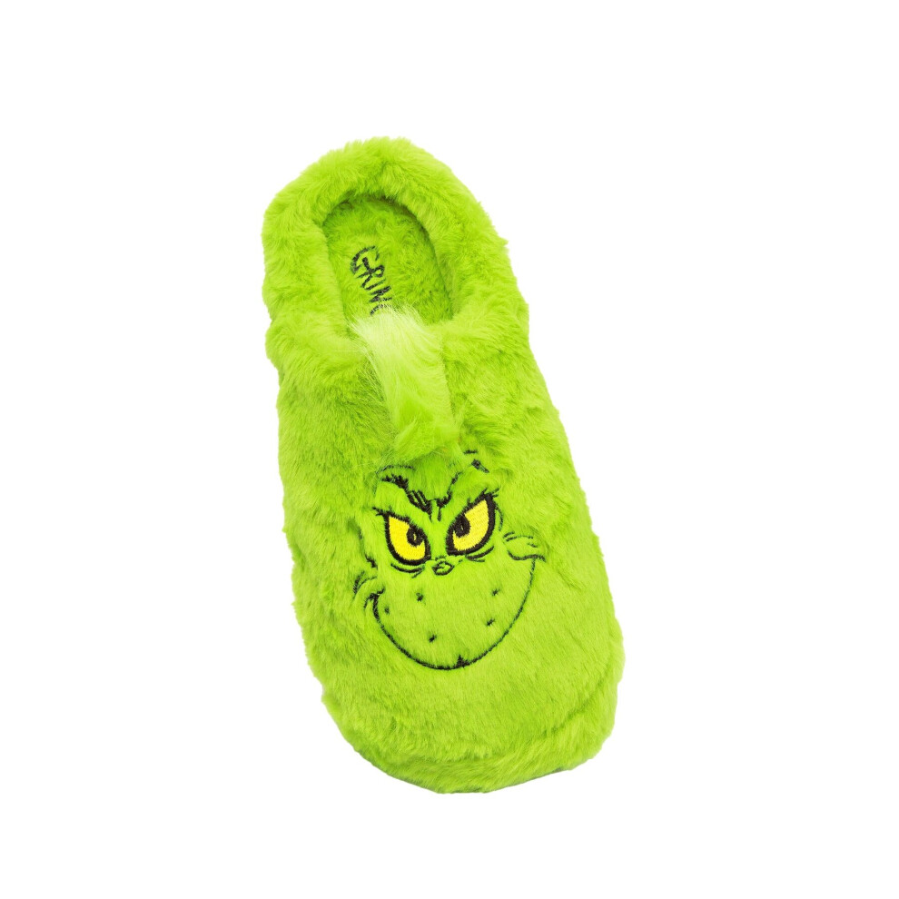 (5 UK-6 UK, Green/Black) The Grinch Unisex Adult Slippers