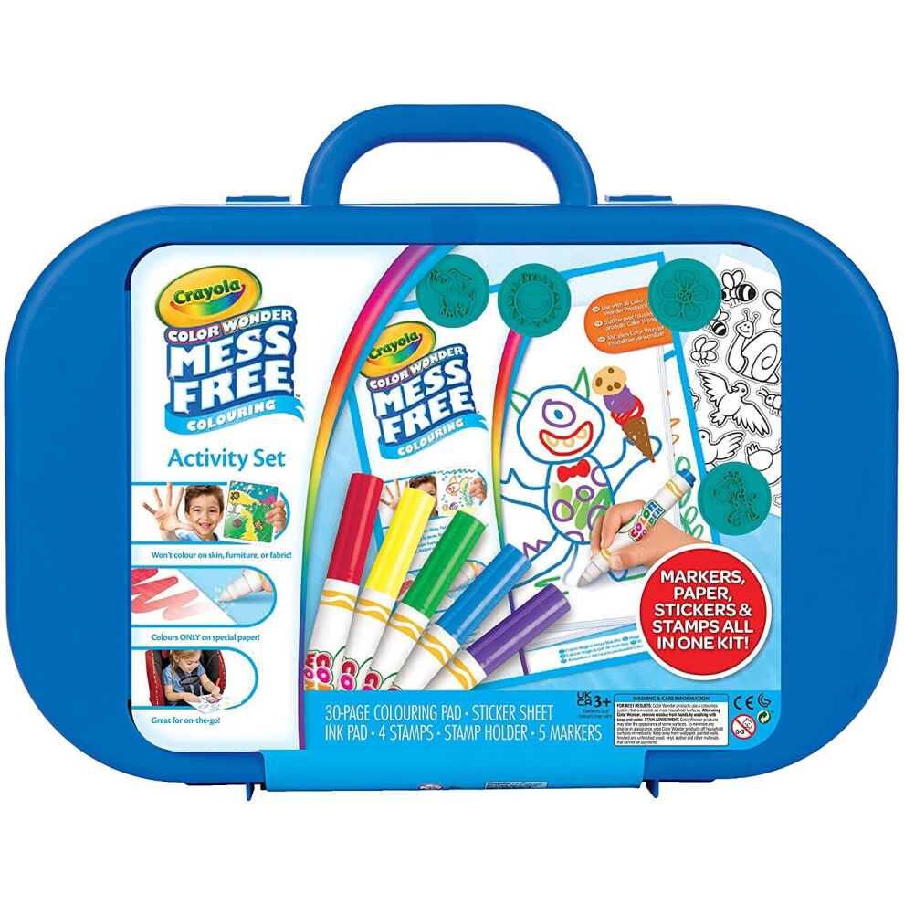 CRAYOLA Color Wonder Create & Carry Case, Multicolor, 42 Piece Set