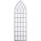 mirror church window 140 cm steel white/grey 1