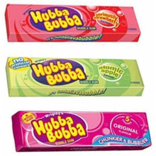 Hubba Bubba Bubblegum Mix (Strawberry, Apple, Original) - 3 Flavour Pack