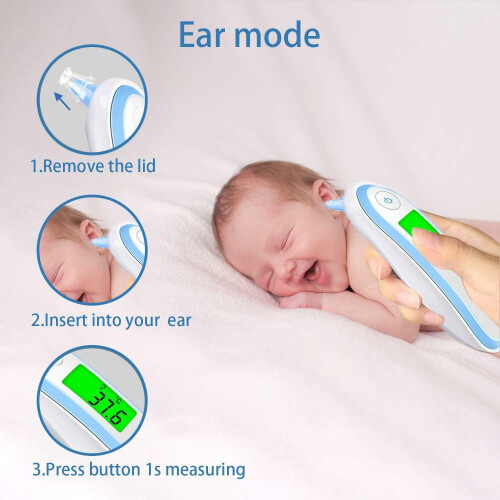 Ear and Forehead Thermometer - Dual Mode Infrared Digital Thermometer 2