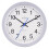 Acctim Acctim Bromham Silent Non Ticking Sweep Hand Clock in Silver 20cm 1