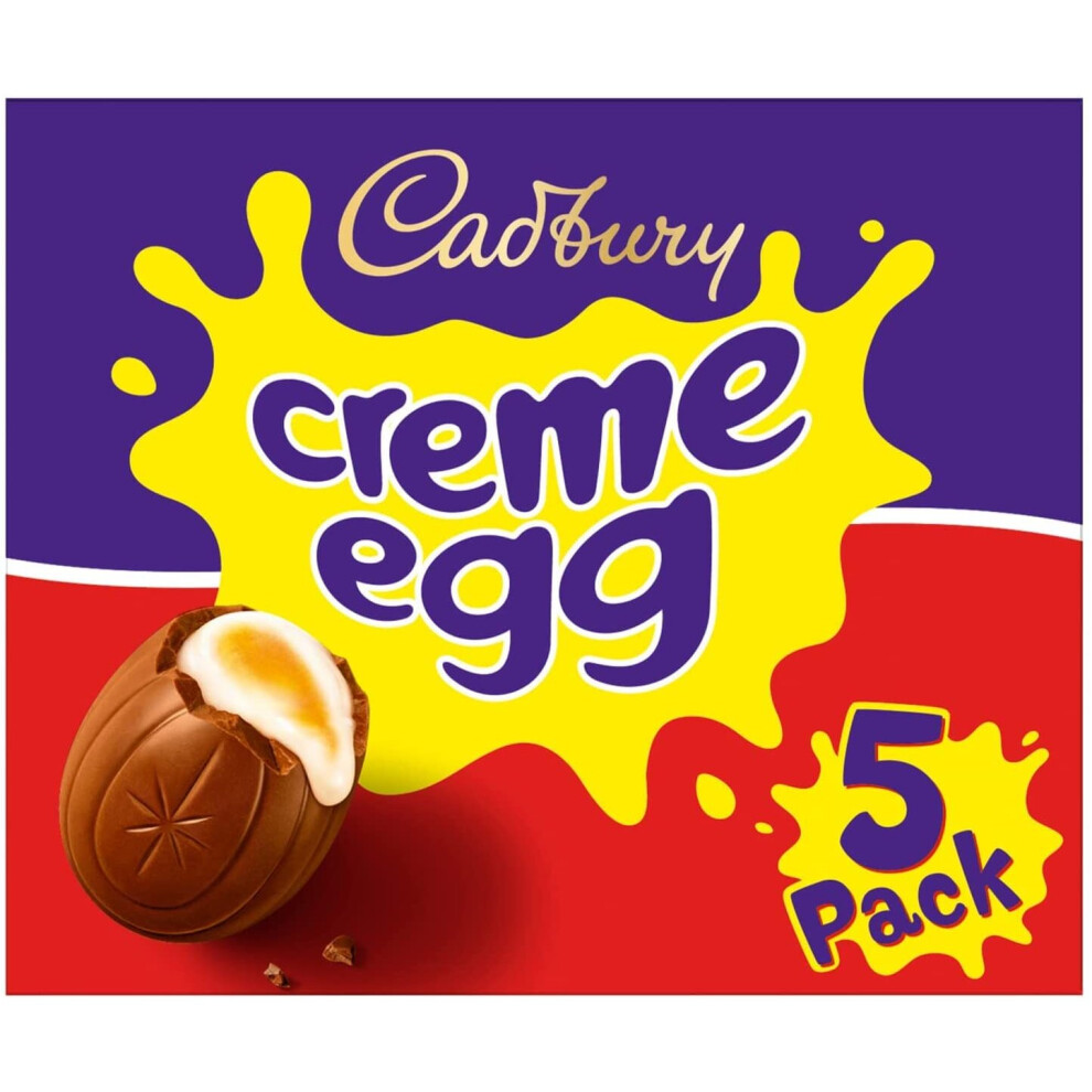 Cadbury Creme Milk Chocolate Egg, 5 each, 197g