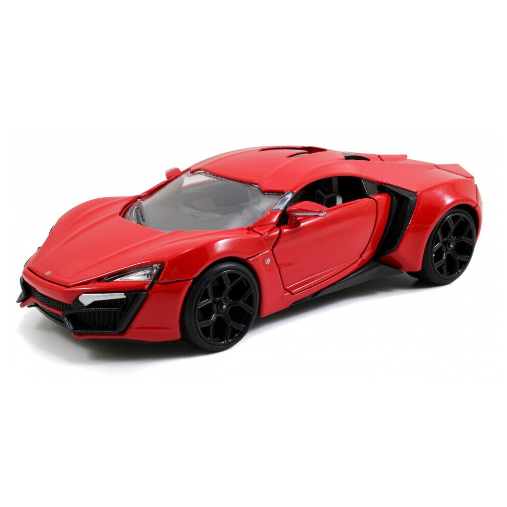 race car Fast & Furious Lykan Hypersport 1:24 red