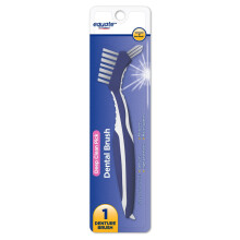 Equate Denture Brush with Deep Clean Pick, 1 Count