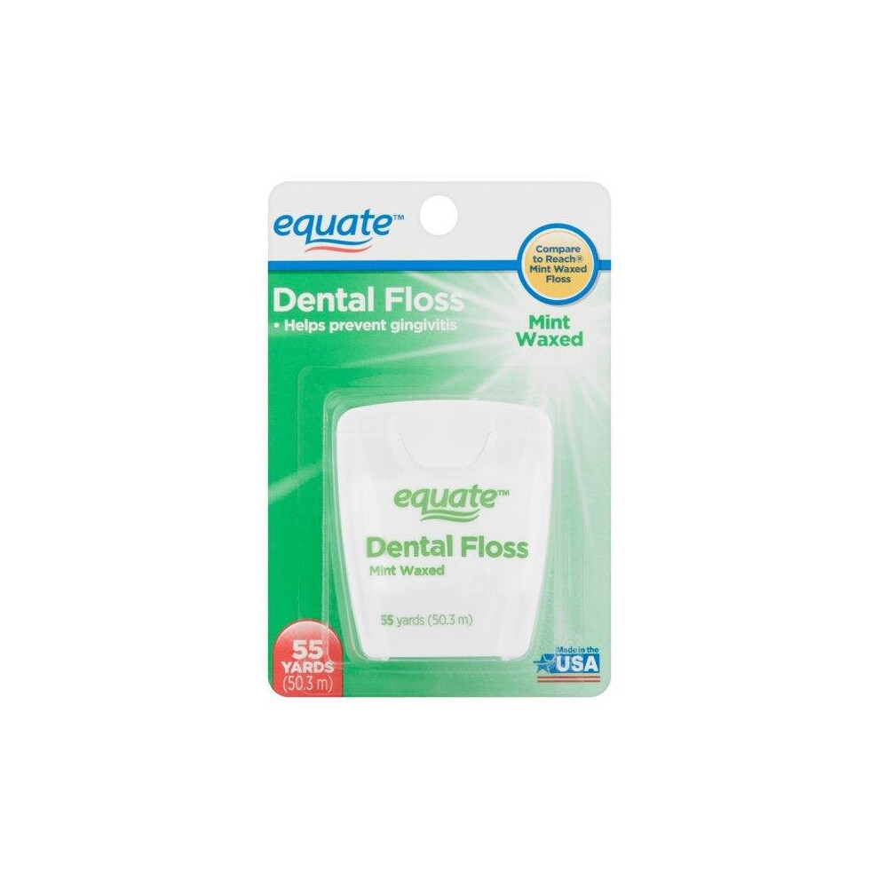 Equate 55 Yd. Mint Waxed Dental Floss