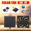 Solar Panel Powered Fan Mini Ventilator For Greenhouse Pet/Dog House 2