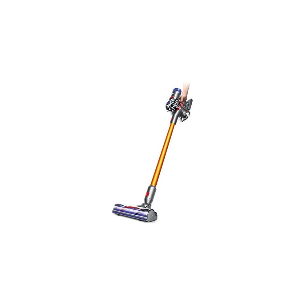 Dyson V8 Absolute - Cordless Vacuum Cleaner With 2 Functions, Orange, 2.04, Autonomy Up To 40 Minutes Yellow
