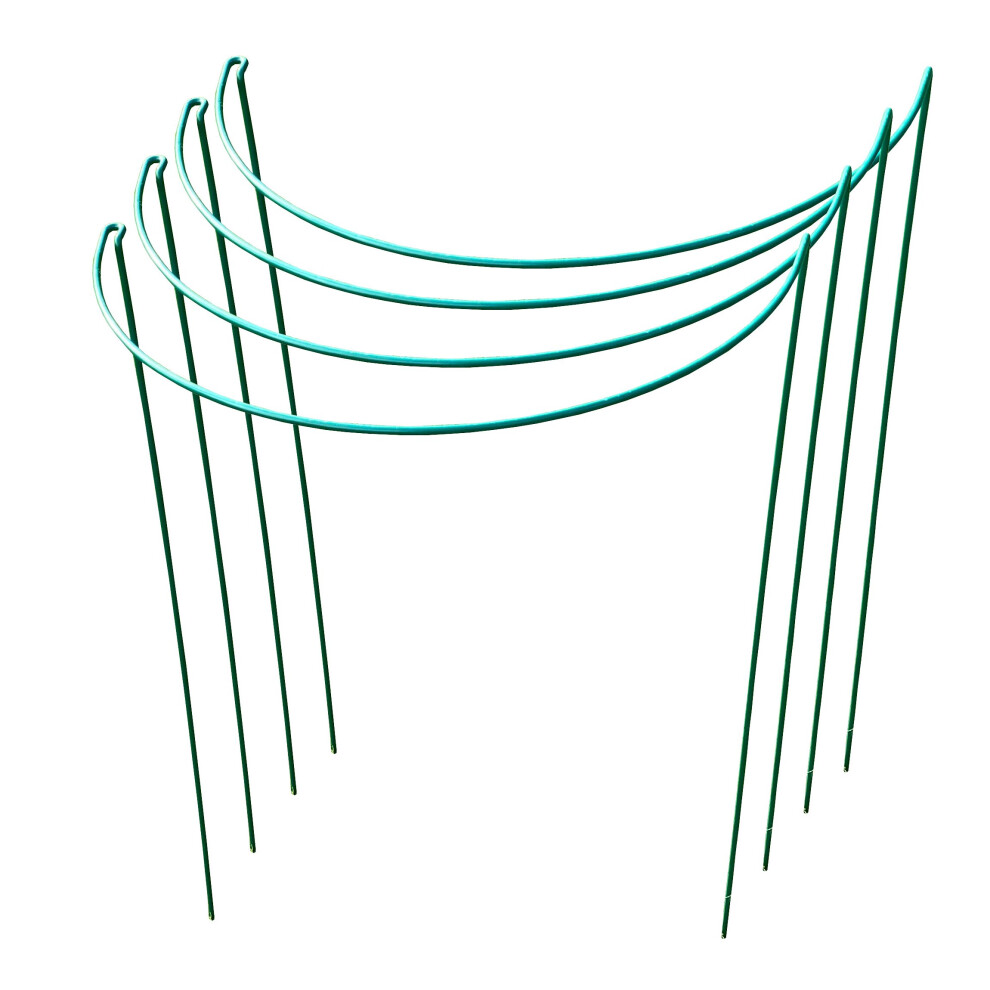 Metal Garden Plant Support Hoop Bow Half Round System 52cm x 90cm (Pack of 2) - Image 2