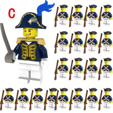 (C) 21pcs Movie Caribbean Pirates Imperial Navy Mini Figurine Bricks Model Set