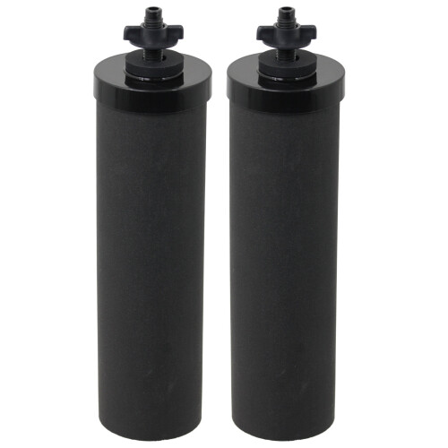 SPARES2GO Water Filter Element for BERKEY Purification System Cartridge Filters Black x 2 1