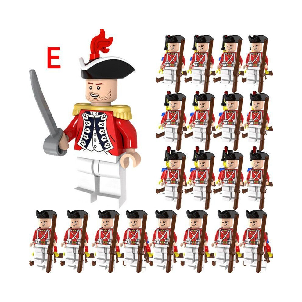 (F) 21pcs Movie Caribbean Pirates Imperial Navy Mini Figurine Bricks Model Set