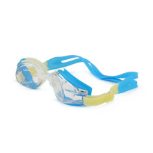 (Blue Yellow) Adult Unisex Anti-fog Waterproof Swimming Goggles Men Women Diving Swim