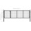 VidaXL vidaXL Gartentor aus Stahl 350 x 100 cm Anthrazit 5