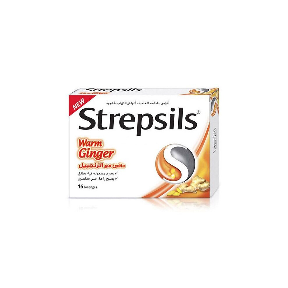 Strepsils Warm Ginger Lozenges 16's